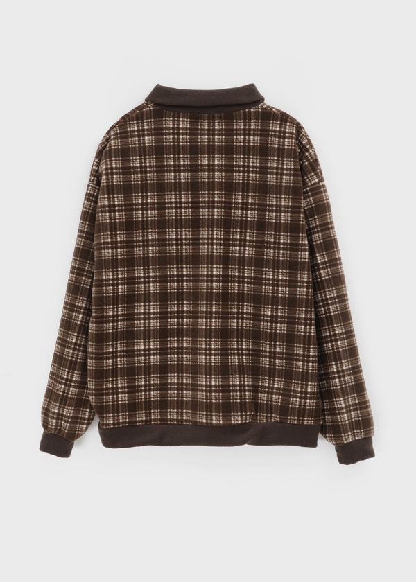 Puffin Check Fleece Collar T-shirt