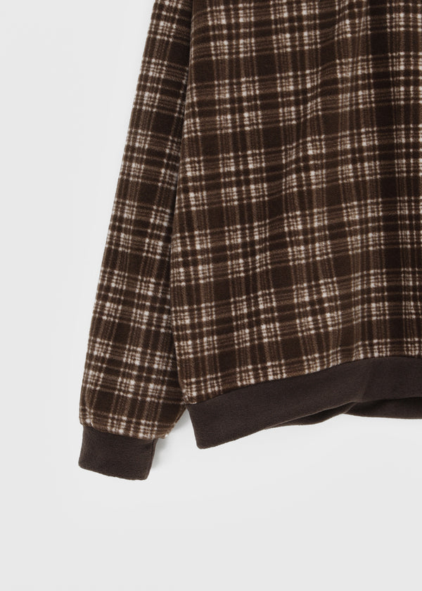 Puffin Check Fleece Collar T-shirt