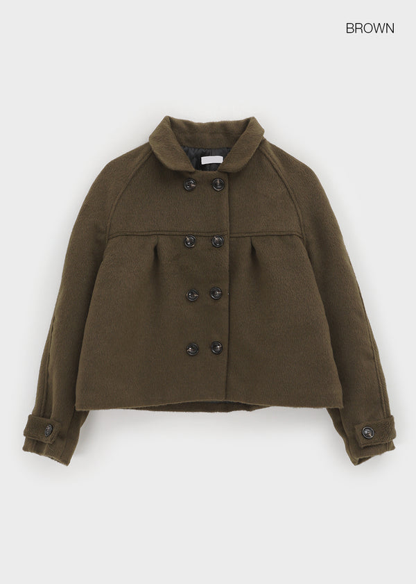 Kasha Double Button Short Coat (2 Oz)