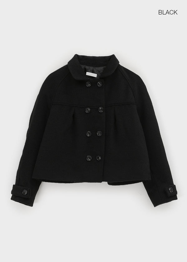 Kasha Double Button Short Coat (2 Oz)
