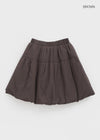 Loafa Padded Banding Midi Skirt