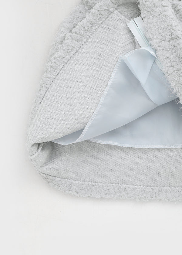 Mobern Back Banding Fur Miniskirt