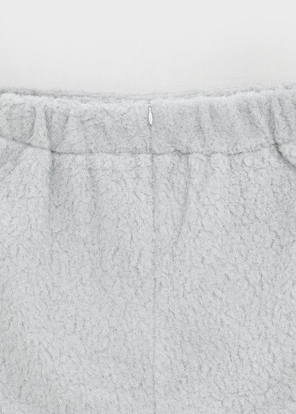 Mobern Back Banding Fur Miniskirt