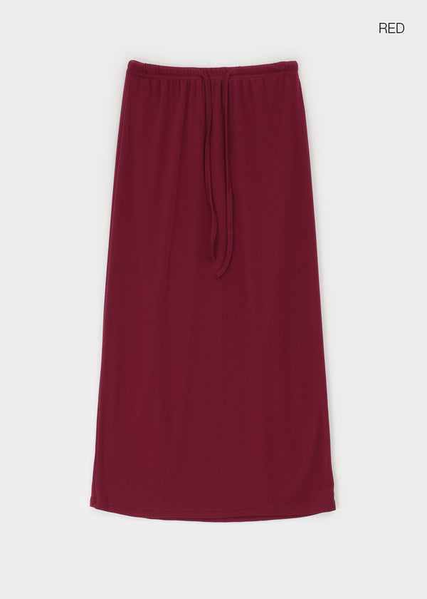 Atro banding maxi long skirt