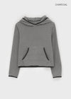 Neton Stripe Fleece Hooded Long Sleeve T-shirt