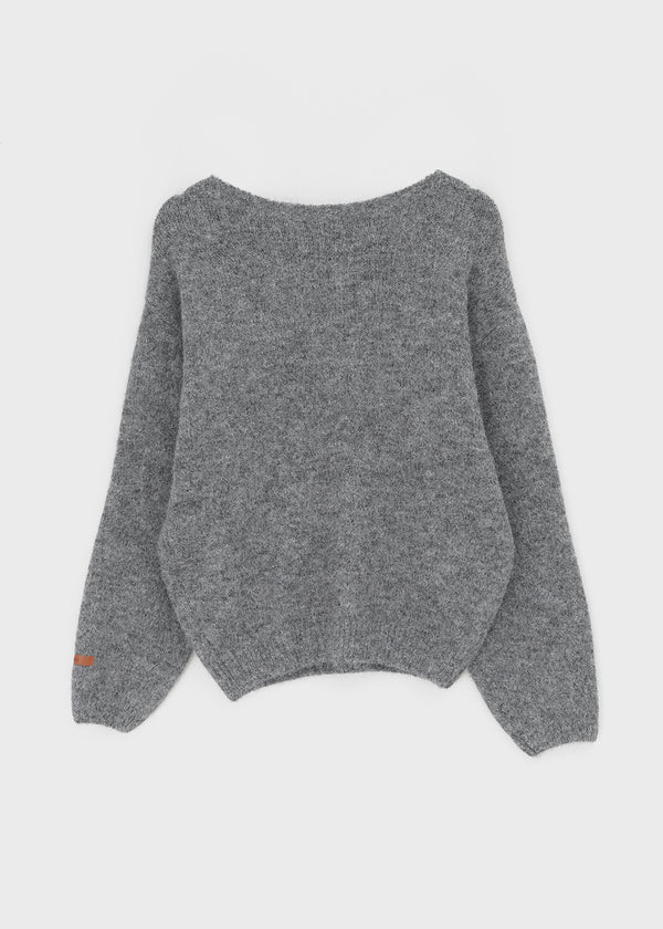 Kaeno Loose-fit Wool Henley Neck Knit