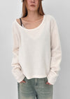 Monchern Fleece U-neck Long-sleeved T-shirt