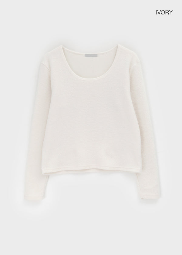 Monchern Fleece U-neck Long-sleeved T-shirt