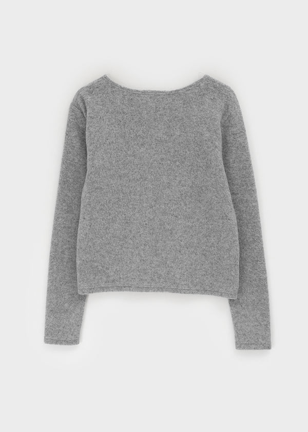 Monchern Fleece U-neck Long-sleeved T-shirt