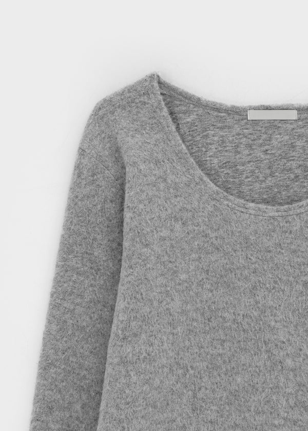 Monchern Fleece U-neck Long-sleeved T-shirt