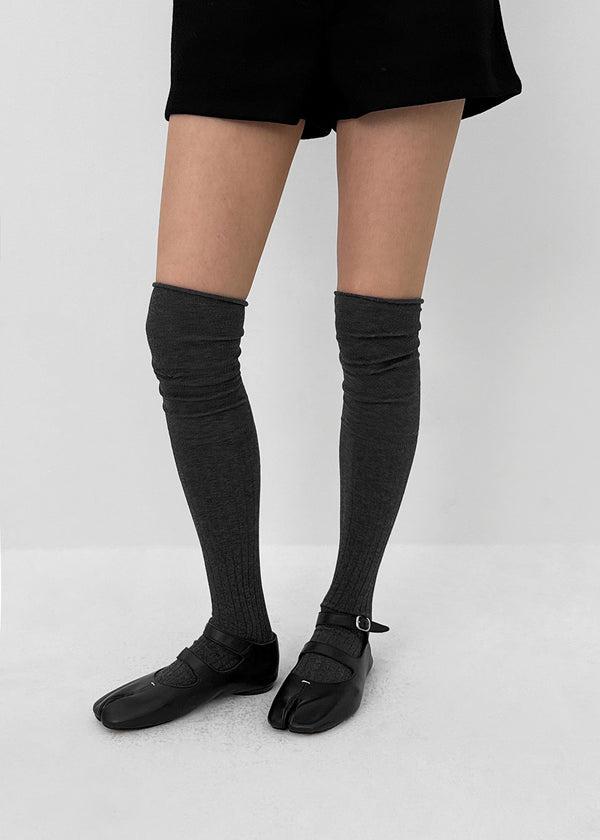 Kyoring Layered Over Knee Socks
