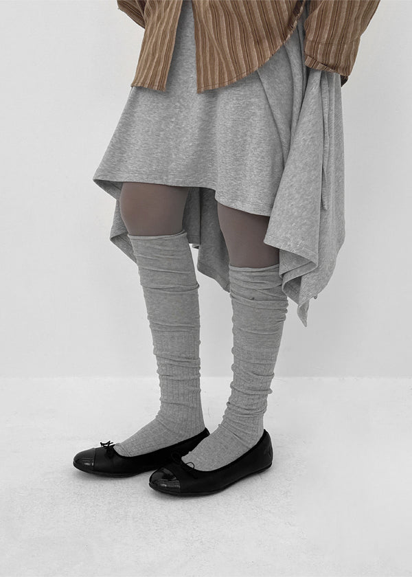Kyoring Layered Over Knee Socks