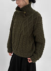 Febular Button Cable Knit