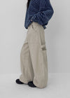 (UNISEX) Trankie Carpenter Balloon Wide Cotton Pants
