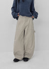 (UNISEX) Trankie Carpenter Balloon Wide Cotton Pants