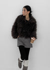 Yoshi High-neck Duffle Fur Jacket