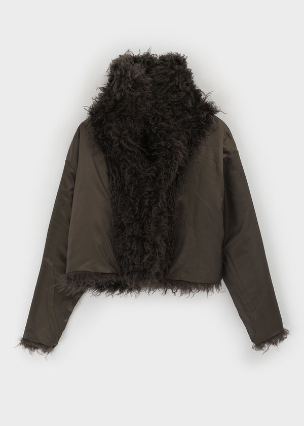 Yoshi High-neck Duffle Fur Jacket