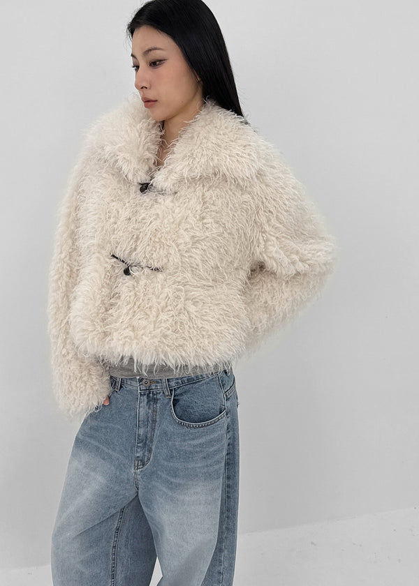 Yoshi High-neck Duffle Fur Jacket