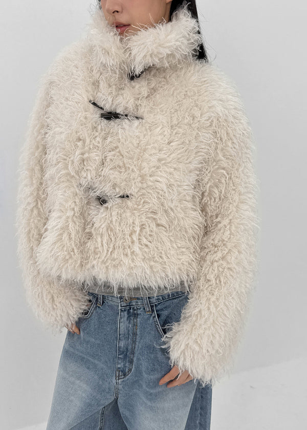 Yoshi High-neck Duffle Fur Jacket