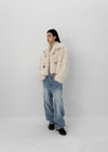 Yoshi High-neck Duffle Fur Jacket