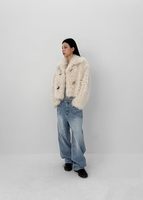 Yoshi High-neck Duffle Fur Jacket