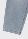 (UNISEX) Comeh Washed Wide Denim Pants