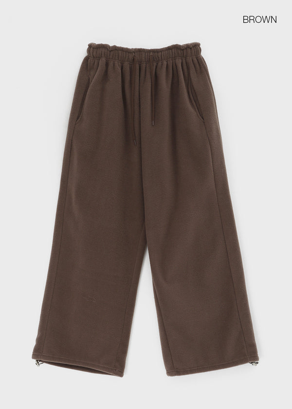 Melo Fleece Wide Two-way Pants (Set Available)