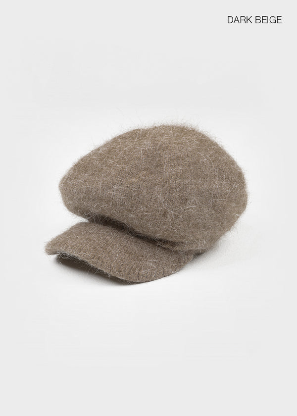 Angel Knit Newsboy Cap Angora 60%