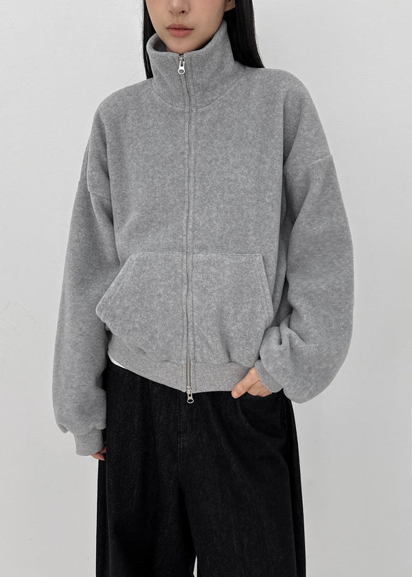 Melo Fleece High Neck Zip-up (Set Available)