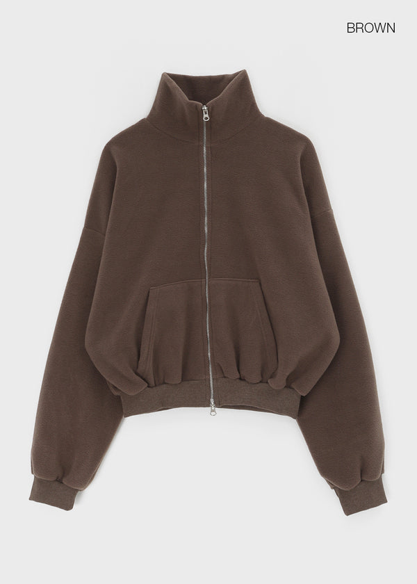 Melo Fleece High Neck Zip-up (Set Available)