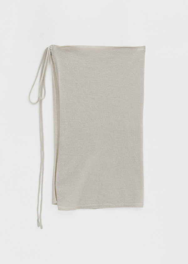 Hote Strap Wool Knit Layered Skirt