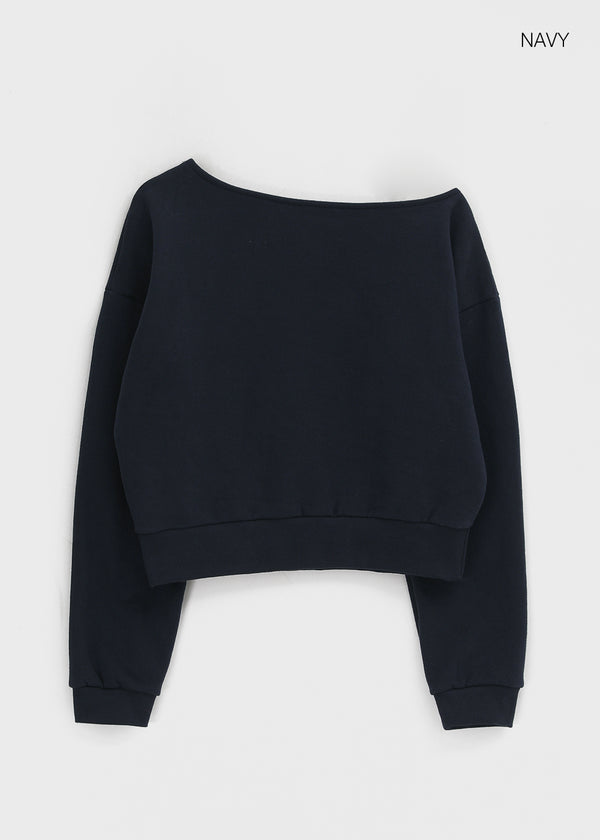 Leb Double-sided Fleece Boatneck Man-to-man