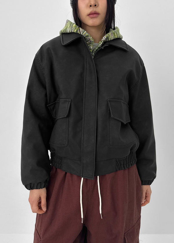 Reark Dumble Leather Jumper