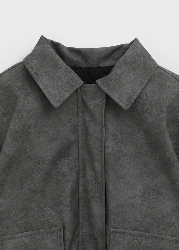 Reark Dumble Leather Jumper