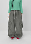 (UNISEX) Ar Cargo Wide String Pants