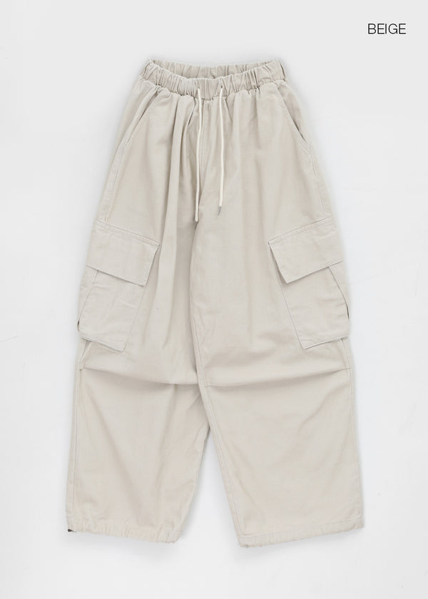 (UNISEX) Ar Cargo Wide String Pants