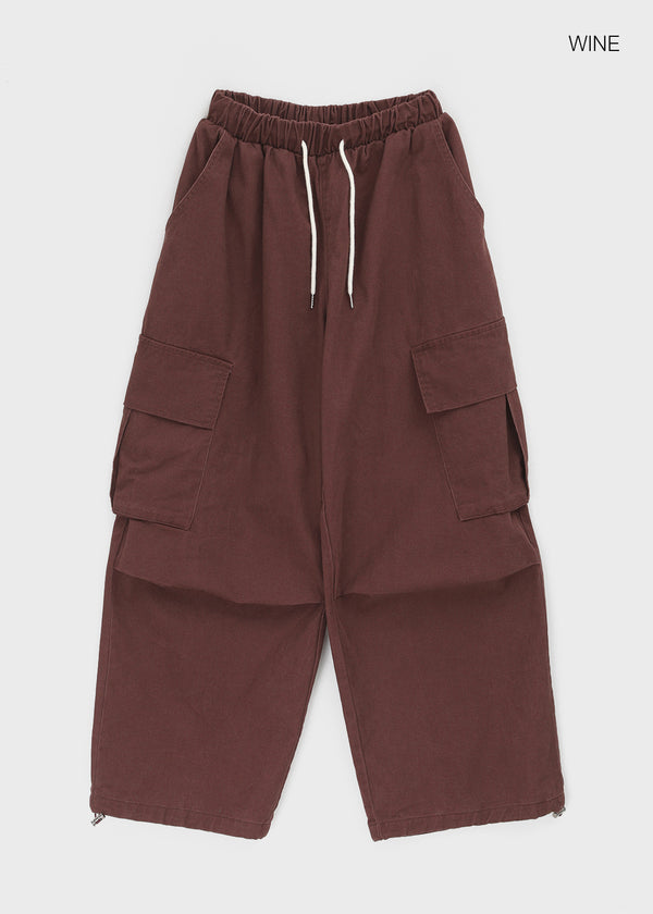 (UNISEX) Ar Cargo Wide String Pants