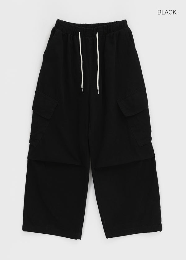 (UNISEX) Ar Cargo Wide String Pants