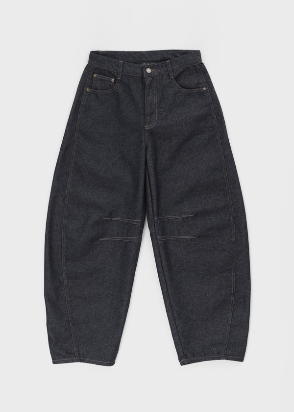 Yellr Non-fade Balloon Wide Denim Pants