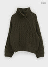 Febular Button Cable Knit