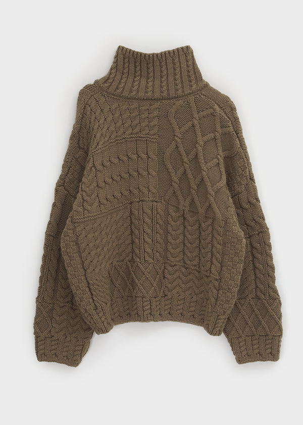 Febular Button Cable Knit