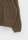 Febular Button Cable Knit