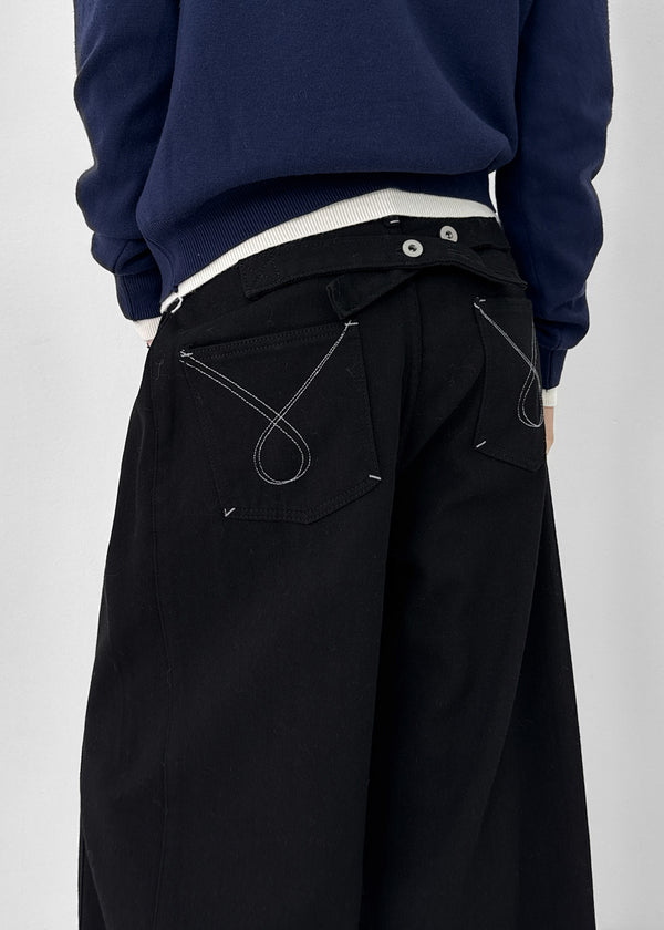 Hansding Bijo Folding Wide Cotton Pants (Fleece Ver.)