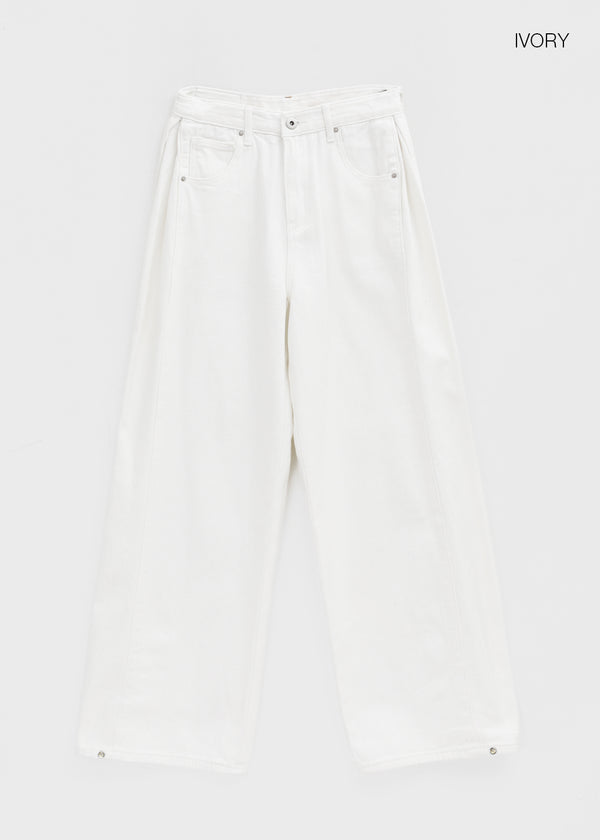 Hansding Bijo Folding Wide Cotton Pants (Fleece Ver.)