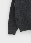 Roye Cable Off-shoulder Wool Knit