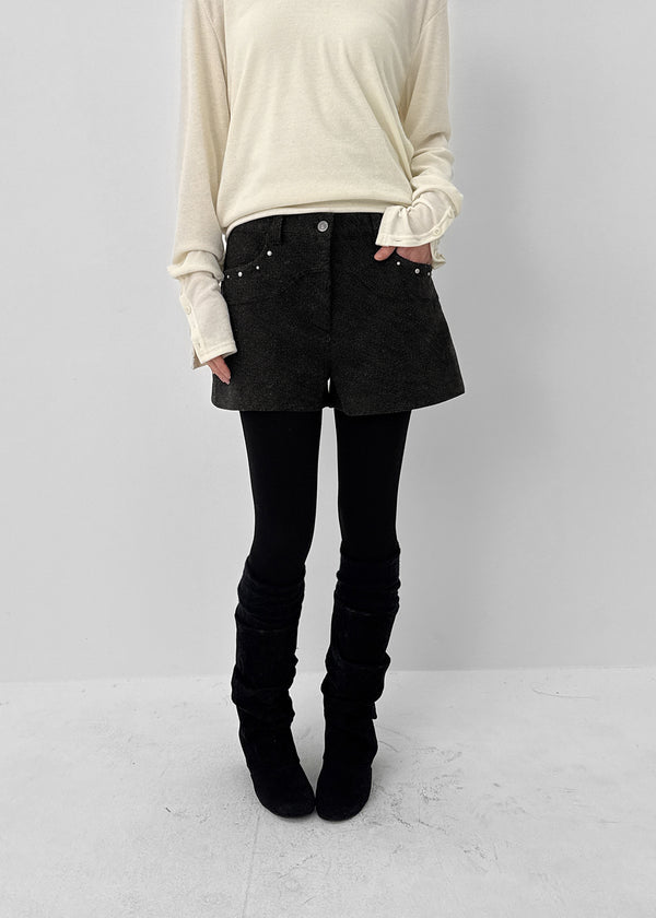 Ladino Rivet Wool Shorts