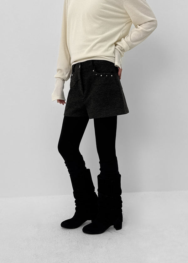 Ladino Rivet Wool Shorts