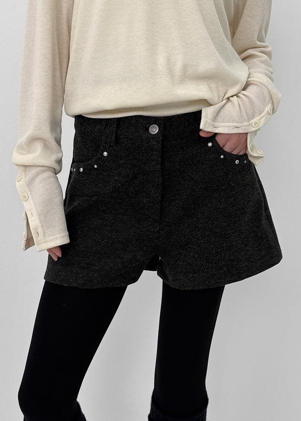 Ladino Rivet Wool Shorts