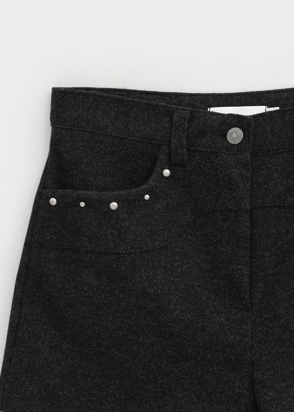 Ladino Rivet Wool Shorts