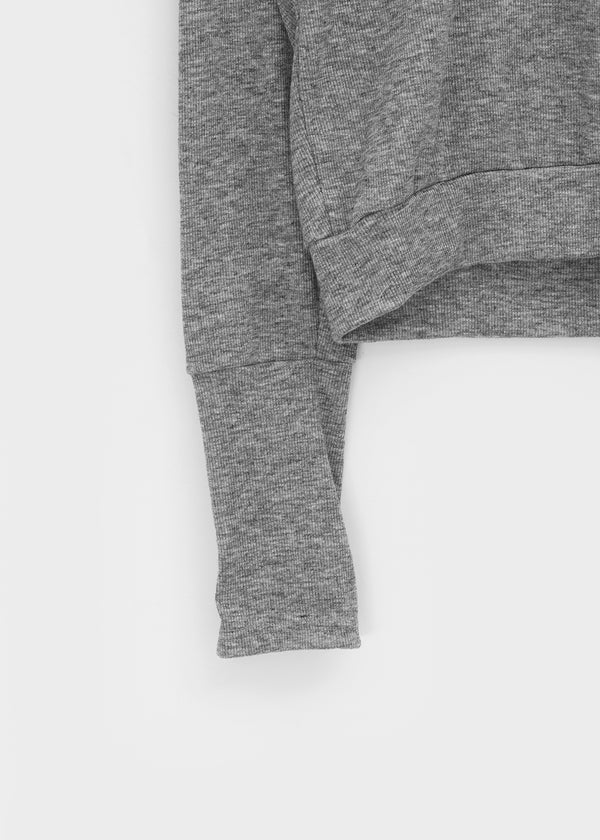 Richas V-neck knit long-sleeved T-shirt